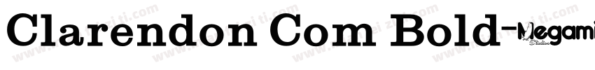 Clarendon Com Bold字体转换